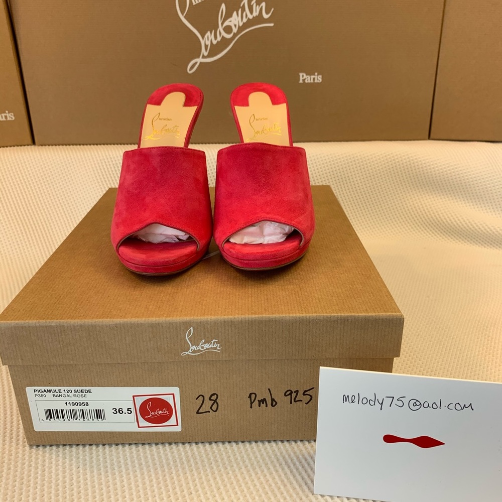 Pigamule 120 suede Bangal rose